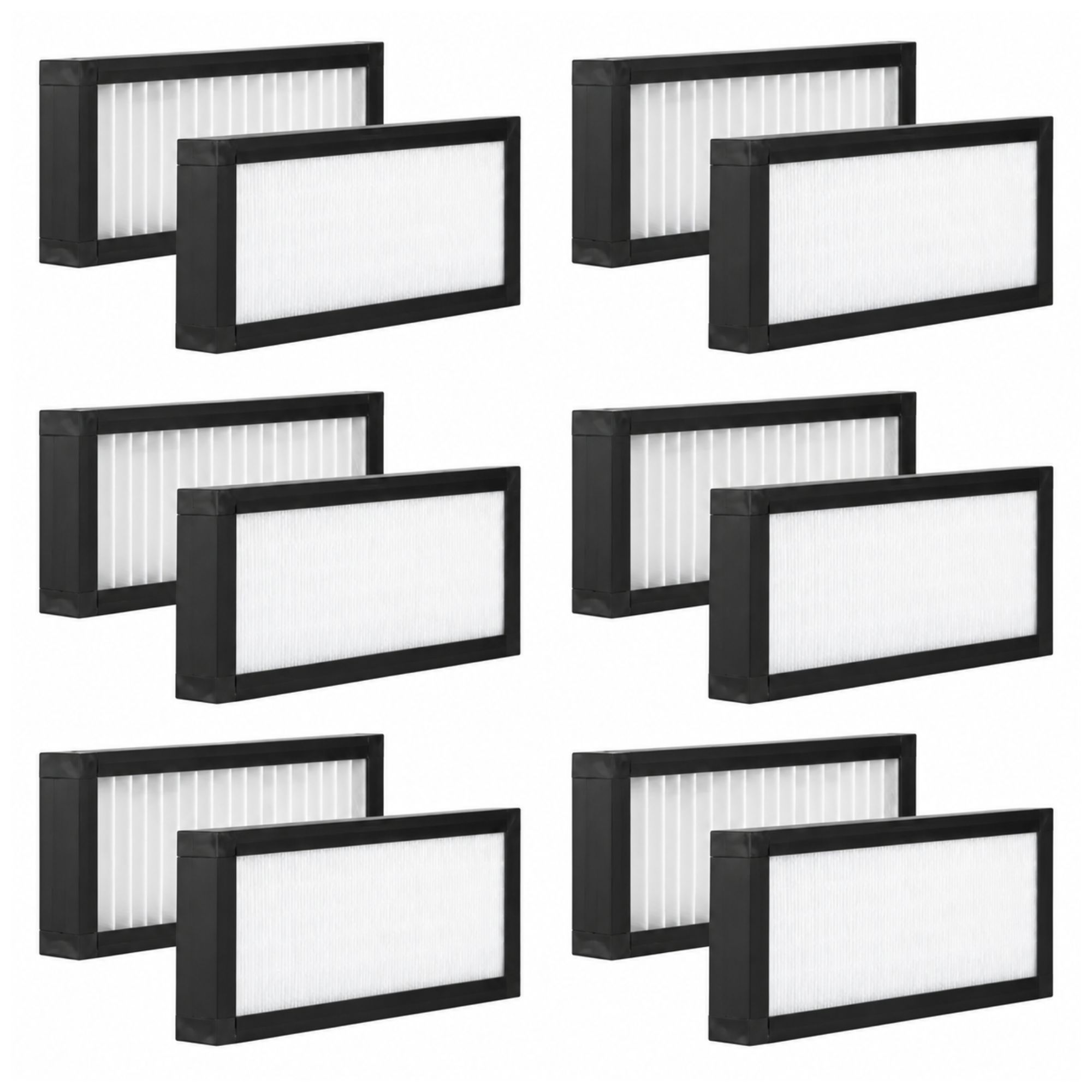 Pollenfiltersæt til Dantherm HCV 3, HCV 4 & Danfoss W1 (164x289x48mm) - 12 stk. (6 sæt)