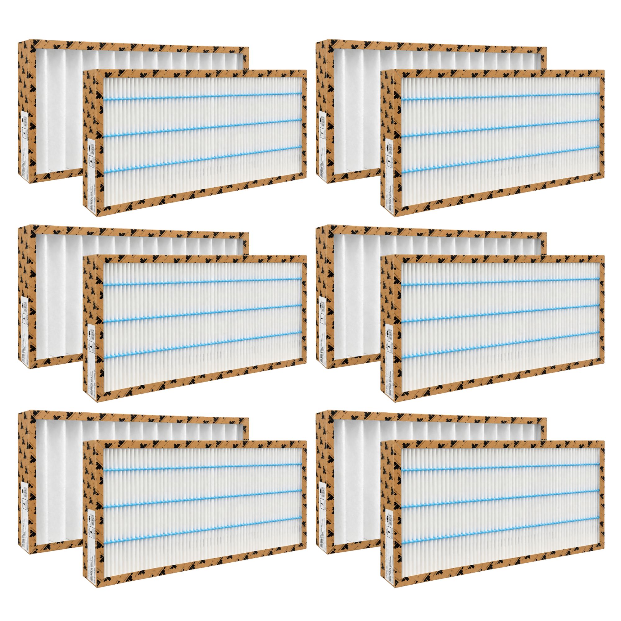 Pollenfiltersæt til Dantherm HCV 400 (398x199x46mm) - 12 stk. (6 sæt)