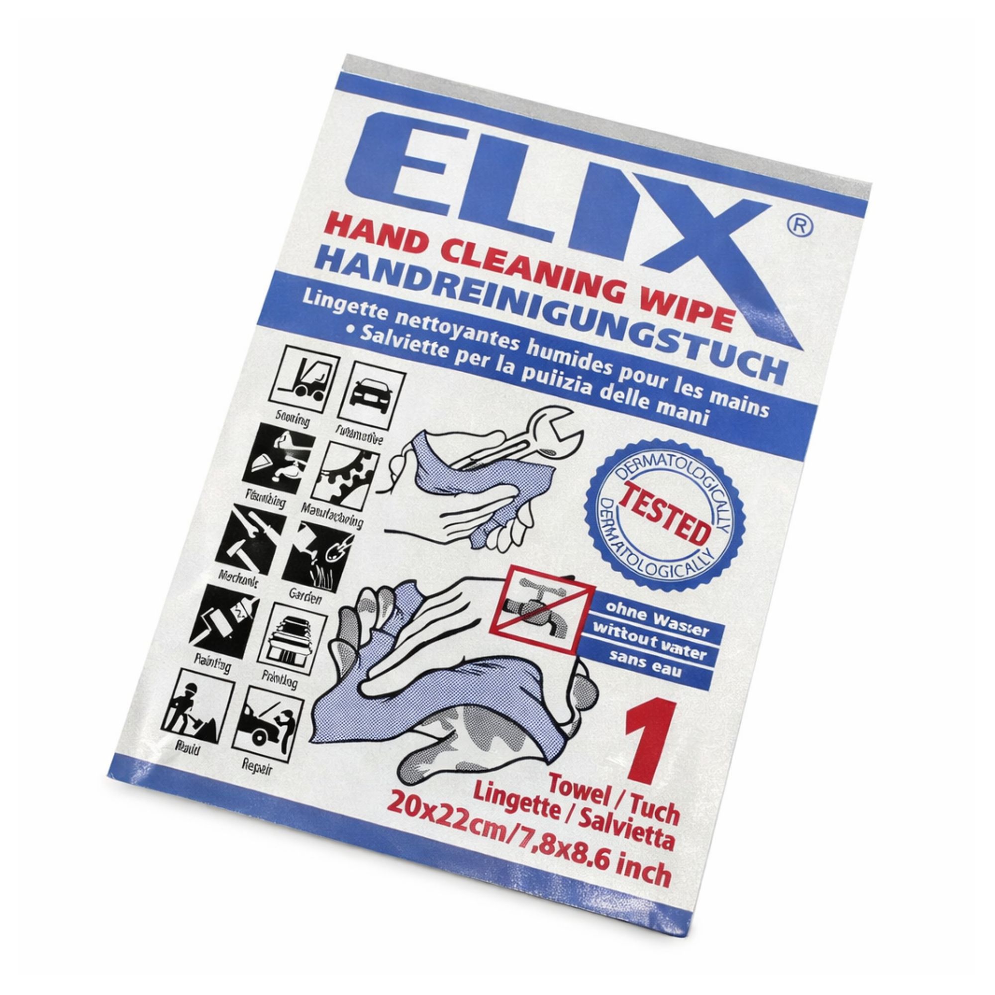 Renseservietter til værksted - ELIX Hand Cleaning Wipes - 500 stk