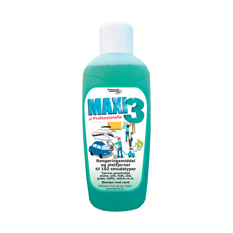 MAXI 3 Rensevæske - 1 Liter